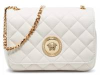 Quilted Leather Crossbody Bag Off White view
