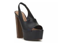 Devalyn Platform Sandal Black Synthetic Leather view