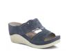 Dreiser Wedge Sandal Navy view
