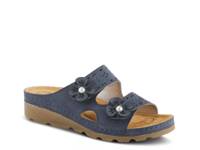 Pamola Wedge Sandal Navy view