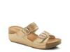 Thrume Wedge Sandal Gold Metallic view