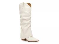 Sana Foldover Western Boot White view