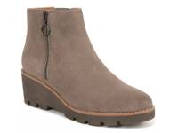 Hazal Wedge Bootie Stone Suede view