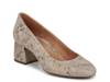 Carmel Pump Taupe Snake Print view