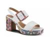 Azucar Platform Sandal White Multicolor view