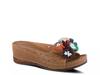 Flowerchild Wedge Sandal Camel view