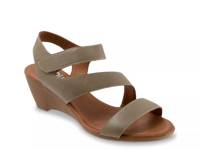 Rose Wedge Sandal Sage Green view