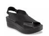 Naomi Wedge Sandal Black view