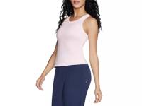 GO WALK Women's Shelf Bra Tank Top Light Pink view