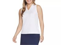 GO DRI SWIFT Women's Polo Tank White view