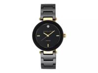 Diamond Dial Watch - FINAL SALE Black/Gold view