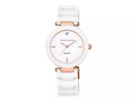 Diamond Dial Watch - FINAL SALE White/Rose Gold view