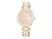 Mother Of Pearl Watch - FINAL SALE Light Pink/Gold view