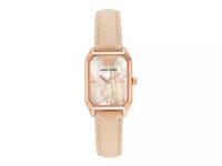 Octagonal Leather Band Watch - FINAL SALE Rose Gold/Blush view