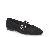 Daven Mary Jane Flat Black Suede view