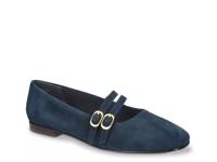 Daven Mary Jane Flat Navy Suede view