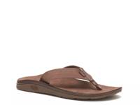 Classic Leather Flip Flop Brown view