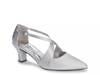 Elegance Pump Silver Satin view