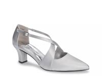 Elegance Pump Silver Satin view