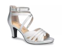 Crissa Sandal Silver Satin view