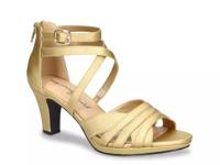 Crissa Sandal Gold Satin view