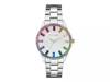 Rainbow Dial Watch - FINAL SALE Multicolor Rainbow/Silver Metallic view