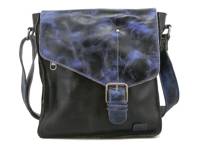 Venice Beach Leather Crossbody Bag Black/Purple view