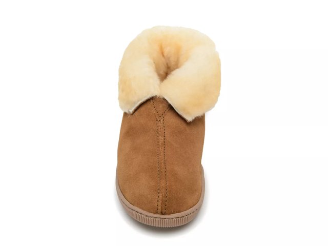Sheepskin Collar Boot Slipper - Men's