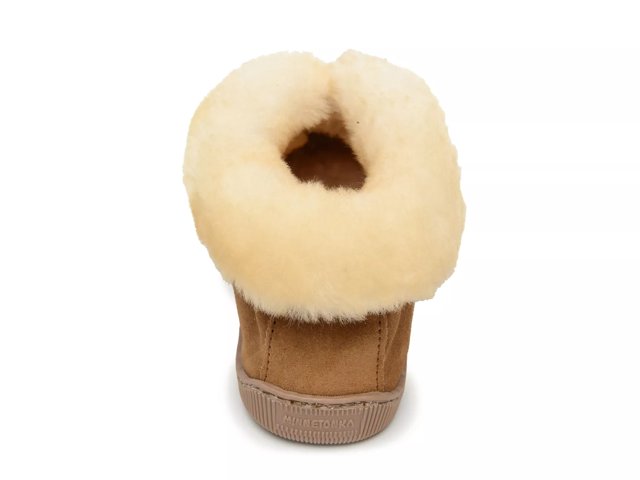 Sheepskin Collar Boot Slipper - Men's