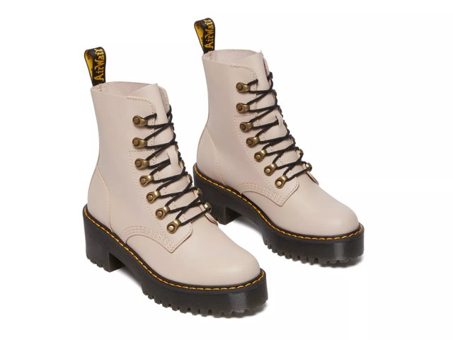 Dr. Martens Leona Platform Bootie - Women's - Free Shipping | DSW