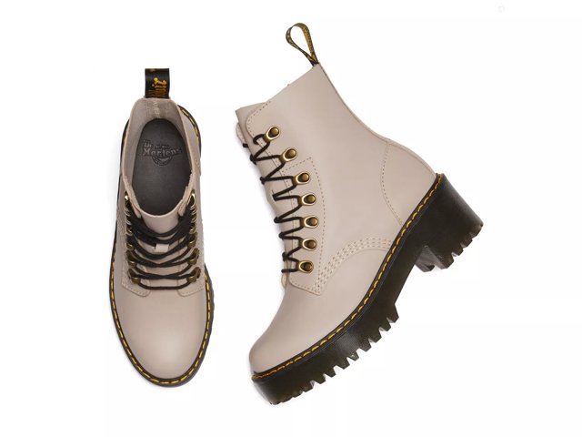 Dr. Martens Leona Platform Bootie - Women's - Free Shipping | DSW