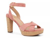 Sasha Platform Sandal Pink Suede view
