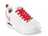 J Gold Crown Street Uno Lone Hearted Sneaker - Women's White/Red view