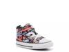 Chuck Taylor All Star Malden Sneaker - Kids' Black/Blue/Red Logo Print view