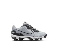 Alpha Huarache 4 Keystone Baseball Cleat - Kids' Grey/Black view