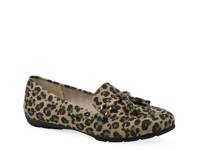 Gush Driving Loafer Tan Leopard Print view