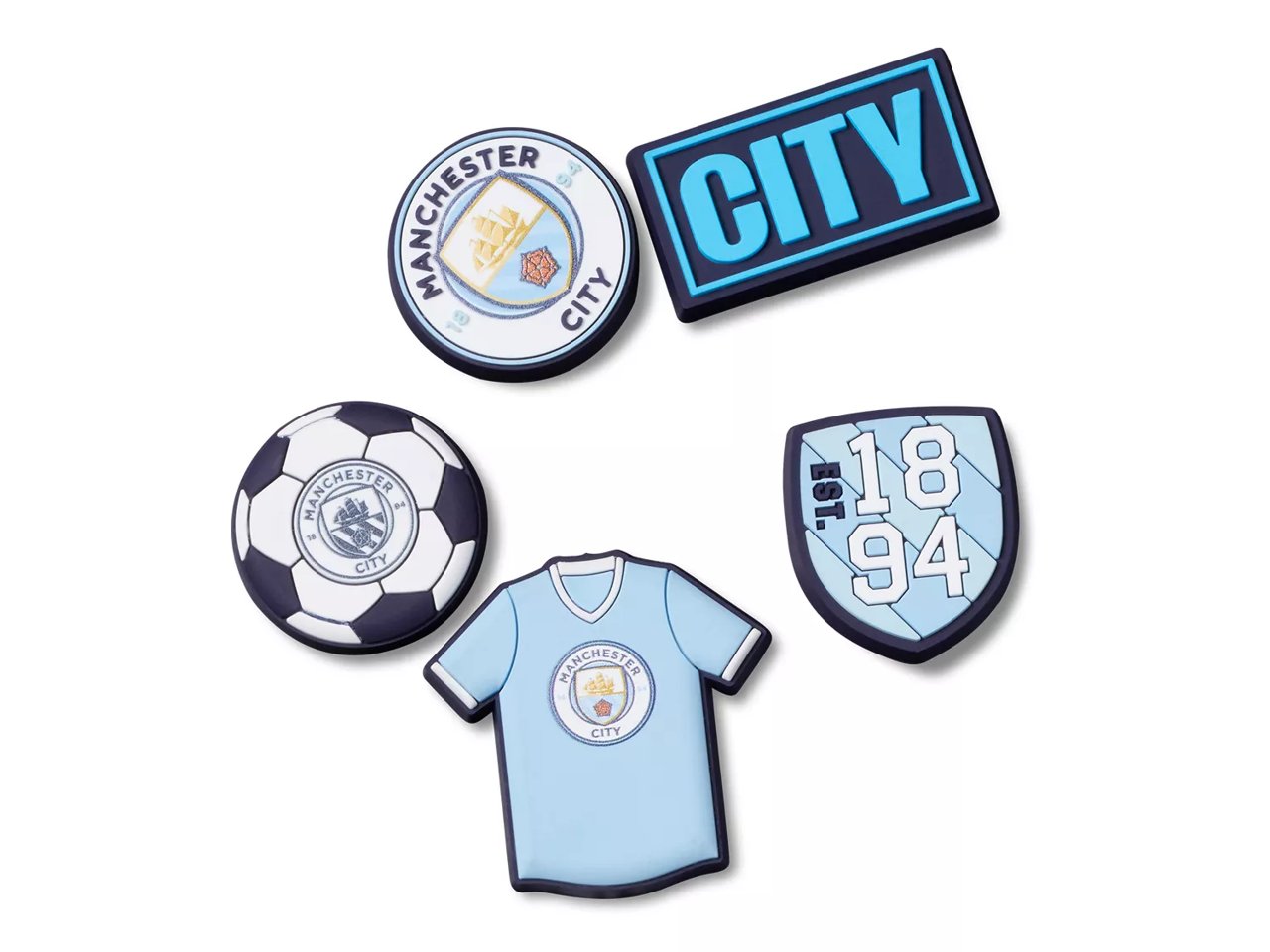 Manchester City Jibbitz Set - 5 Pack