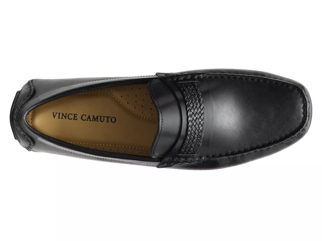 Vince‎ Camuto Driving Shoes Mens 10 M Ellyot Black Leather Loafers Slip On Amazon.com | Vince Camuto Men main image 4