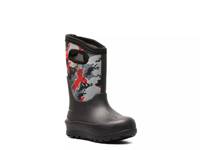Neo Classic Topo Camo Rain Boot - Kids' Black Multicolor view