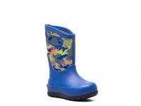 Neo Classic Topo Camo Rain Boot - Kids' Blue Multicolor view