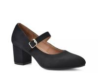 Frenzies Mary Jane Pump Black Fabric view