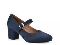 Frenzies Mary Jane Pump Navy Fabric view