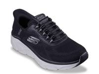 Hands Free Slip-ins Relaxed Fit D'Lux Walker 2.0 Rezinate Sneaker - Men's Black/Grey view