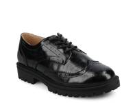 Claudiya Wingtip Oxford Black Patent Synthetic view