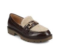 Jessamey Loafer Brown/Off White Faux Sherpa view