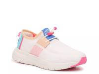 Sirocco Slip-On Sneaker - Women's White/Teal/Hot Pink view