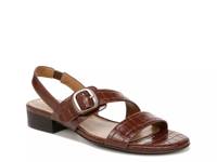 Meesha Sandal Dark Brown Croc Print view