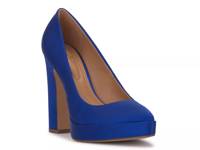 Glynis Platform Pump Ultra Blue Satin view