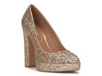 Glynis Platform Pump Gold Metallic view