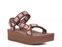 Universal Crochet Platform Sandal Brown Multicolor view